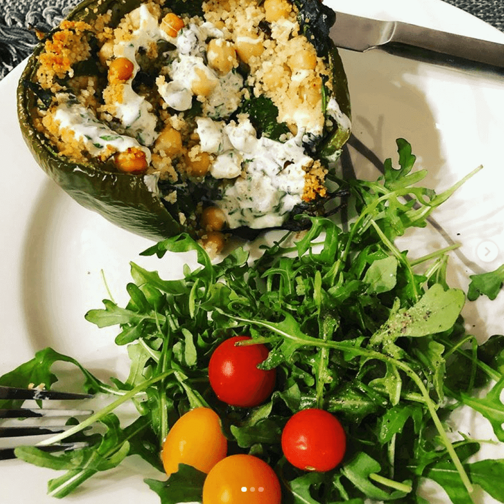 Couscous Stuffed Peppers The Kidney Dietitian