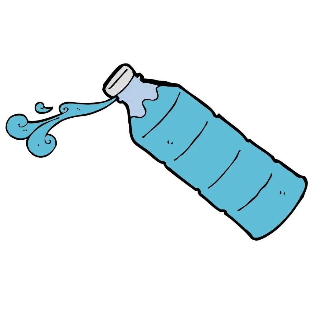 Picture of a cartoon water bottle