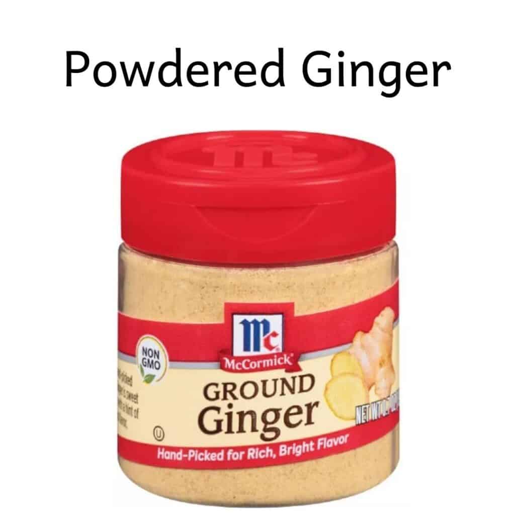 Small jar of McCormick ground ginger