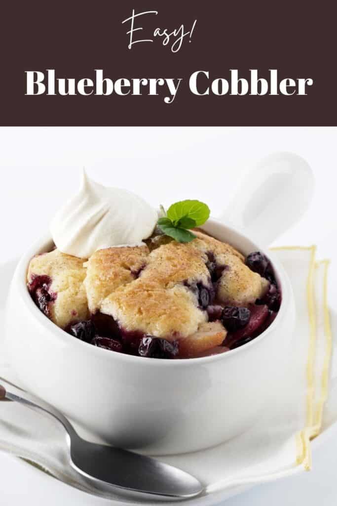Image of Blueberry Cobbler, example low oxalate dessert recipe