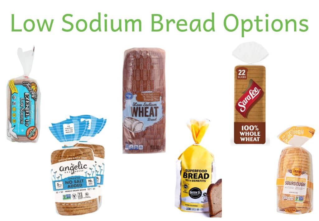 Image of low sodium bread brands recommended in blog post