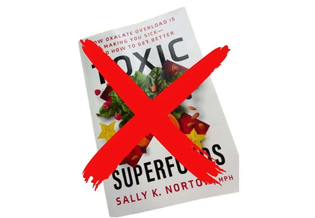 Image of Toxic Superfoods book with a red x over it