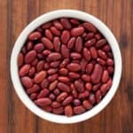 instant pot kidney beans in a white bowl
