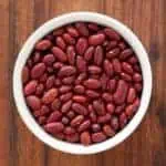 instant pot kidney beans in a white bowl
